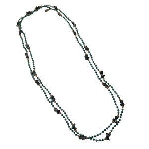 ZACASHA Glass beaded necklace green